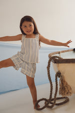 CINNAMON BABY BLUE SUMMER WAVE SHORTS