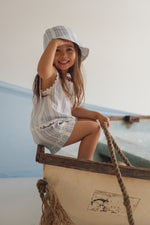 CINNAMON BABY BLUE SUMMER WAVE SHORTS