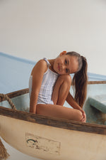 CINNAMON BABY BLUE SUMMER ONE PIECE SWIMSUIT