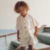 CINNAMON BABY SAILBOAT LINEN SHORTS