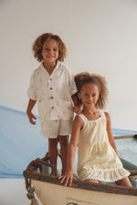 CINNAMON BABY SAILBOAT LINEN SHIRT