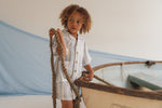 CINNAMON BABY BLUE SUMMER LINEN SHORTS