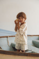 CINNAMON BABY SAILBOAT LINEN SHIRT