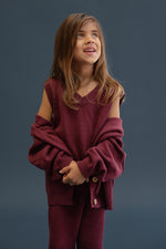 CINNAMON BABY POMEGRANATE KNITTED VEST