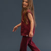 CINNAMON BABY POMEGRANATE KNITTED FLARES