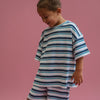 CINNAMON BABY CORFU STRIPE KNITTED SHORTS