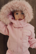 CINNAMON BABY SNOWSUIT - PINK