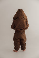 CINNAMON BABY SNOWSUIT - CHOCOLATE