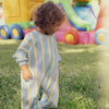 CINNAMON BABY PRISM STRIPE LOUNGE SUIT - SKY BLUE / LEMON LIME