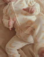 CINNAMON BABY CRESCENT MOON GROWSUIT