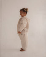 CINNAMON BABY PRIMARY ZIP HOODIE - STONE