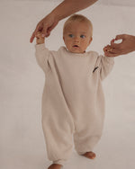 CINNAMON BABY PRIMARY LOUNGE SUIT - STONE
