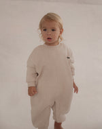 CINNAMON BABY PRIMARY LOUNGE SUIT - STONE