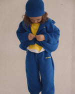 CINNAMON BABY PRIMARY ZIP HOODIE - BLUE