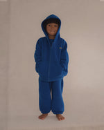 CINNAMON BABY PRIMARY ZIP HOODIE - BLUE
