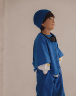CINNAMON BABY FISHERMAN BEANIE - BLUE