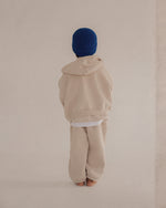 CINNAMON BABY PRIMARY ZIP HOODIE - STONE