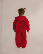 CINNAMON BABY PRIMARY TRACK PANTS - RED