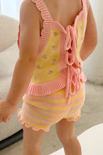 POSS & SOSS STRIPE SHORTS - PINK LEMONADE