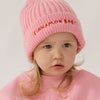 CINNAMON BABY POM POM BEANIE - FAIRY FLOSS