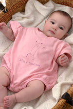 POSS & SOSS SILLY SAUSAGE OVERSIZED ROMPER - STRAWBERRY SORBET