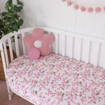 SNUGGLE HUNNY CHERRY BLOSSOM FITTED COT SHEET