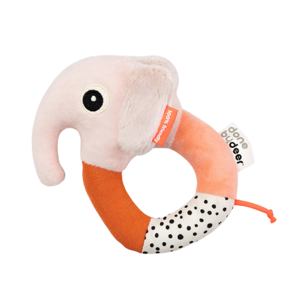 DONE BY DEER SENSORY RING RATTLE ELPHEE