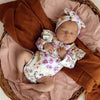 SNUGGLE HUNNY ISLA LONG SLEEVE ORGANIC BODYSUIT WITH FRILL