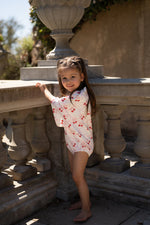 BABY O THE LABEL CHERRY BOW ROMPER
