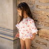 BABY O THE LABEL CHERRY BOW ROMPER