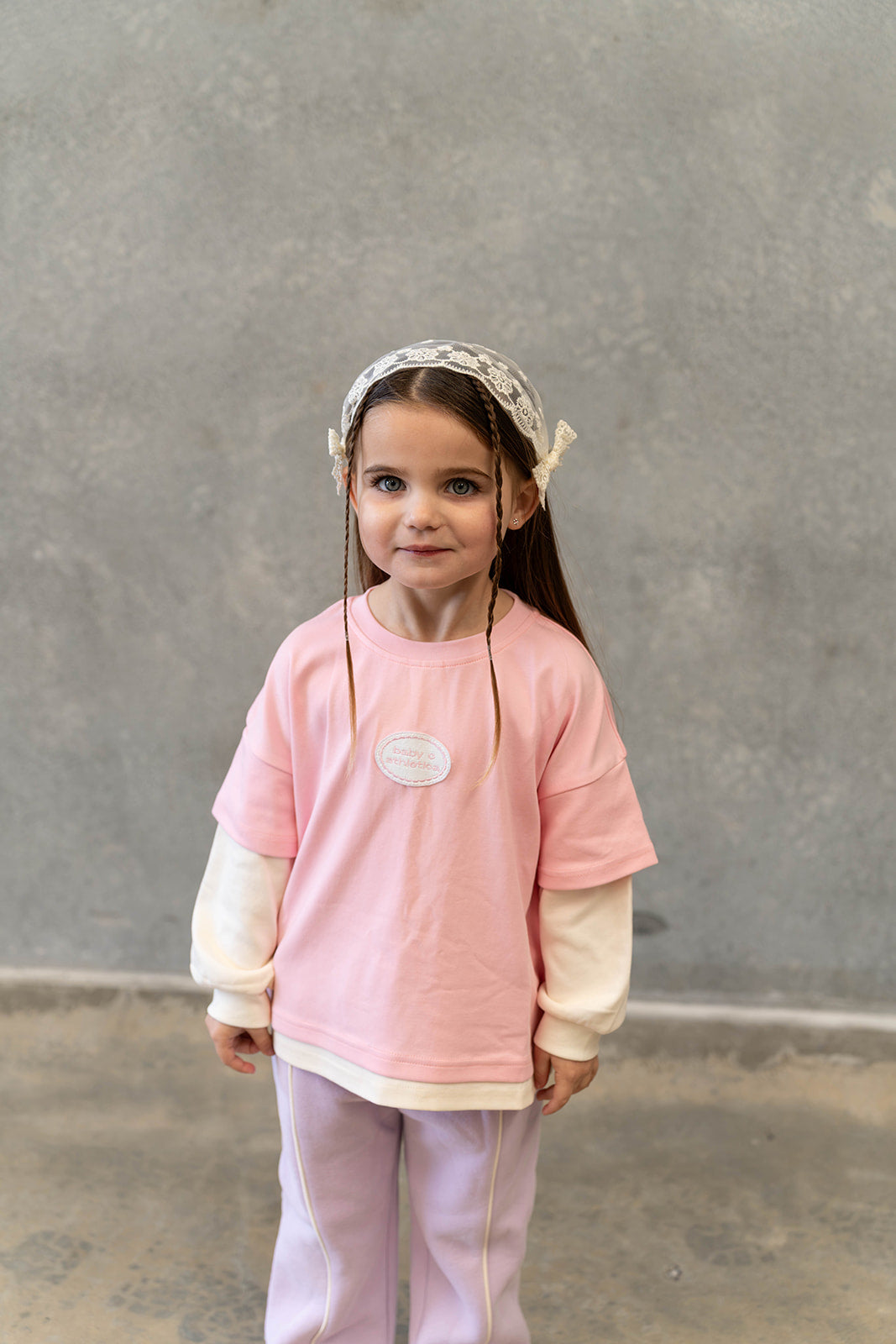 BABY O THE LABEL ATHLETICA LONG SLEEVE - BLUSH