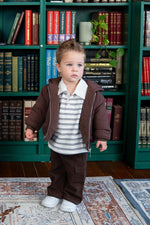 BAD BEBE PLAY ON BOMBER JACKET - CHOCOLATE