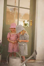 CINNAMON BABY CRIMSON GINGHAM FRILL SHORTS