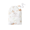 SNUGGLE HUNNY WOODLAND TALES BASSINET SHEET / CHANGE PAD COVER