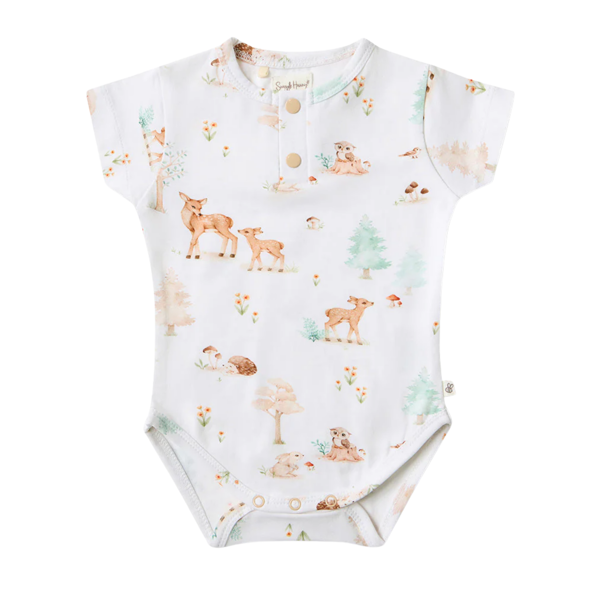 SNUGGLE HUNNY WOODLAND TALES SHORT SLEEVE BODYSUIT