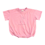 POSS & SOSS SILLY SAUSAGE OVERSIZED ROMPER - STRAWBERRY SORBET