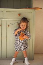 CINNAMON BABY BLACK BOW SOCKS
