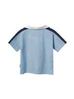 GOLDIE + ACE PANEL LINEN BLEND TOP
