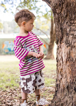 POSS & SOSS STRIPE OVERSIZED TEE - SILLY BILLY (PRE-ORDER)