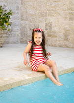 POSS & SOSS FLORENCE TIE DRESS - CANDY STRIPES