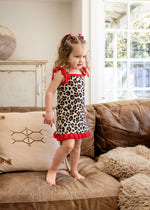 POSS & SOSS FLORENCE TIE DRESS - LEOPARD