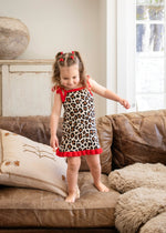 POSS & SOSS FLORENCE TIE DRESS - LEOPARD
