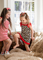 POSS & SOSS FLORENCE TIE DRESS - LEOPARD