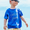 POSS & SOSS CHEEKY CHOPS TEE - COBALT