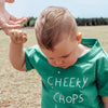 POSS & SOSS CHEEKY CHOPS TEE - EMERALD GREEN