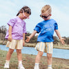 POSS & SOSS CHEEKY CHOPS TEE - COBALT