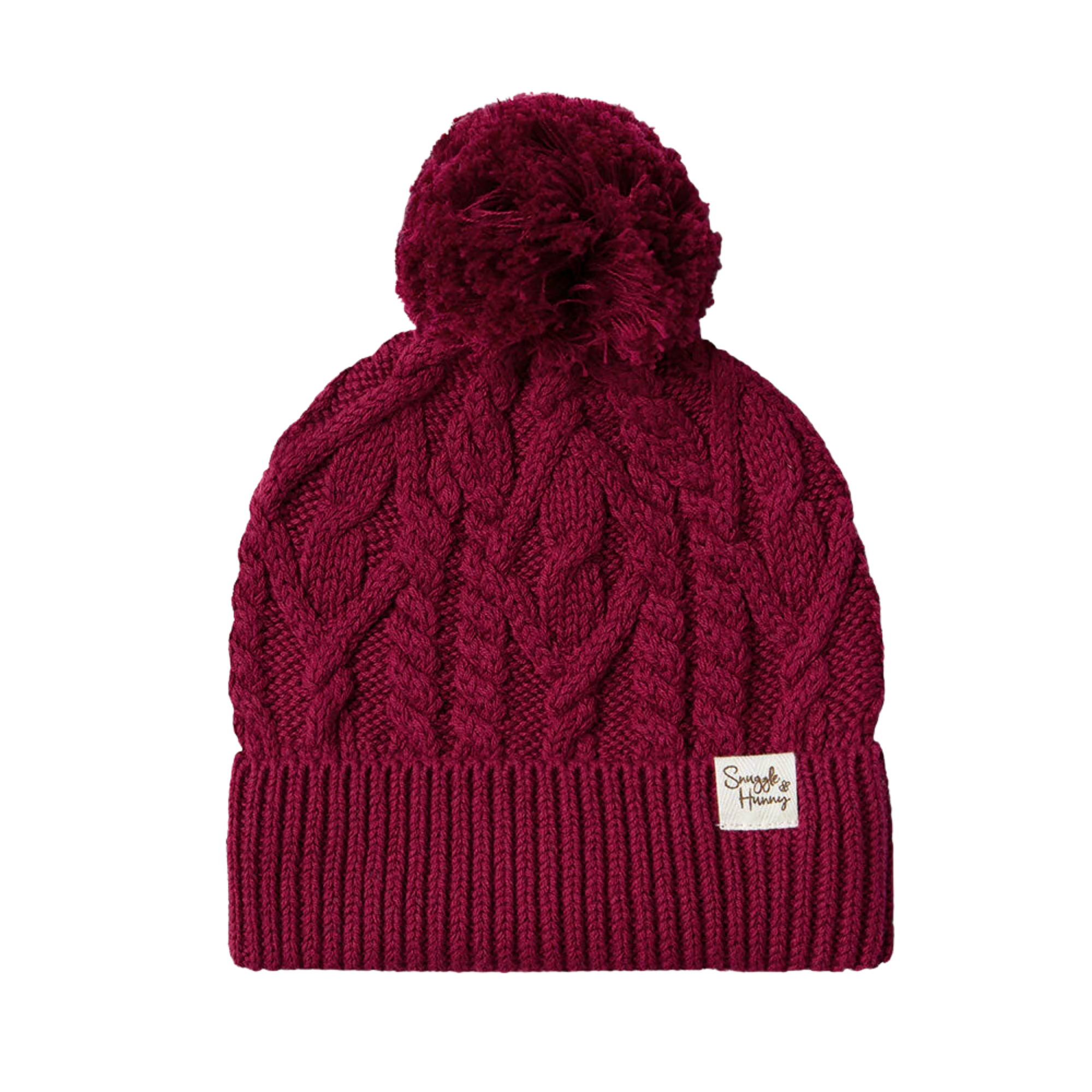 SNUGGLE HUNNY RASPBERRY KNIT BABY BEANIE