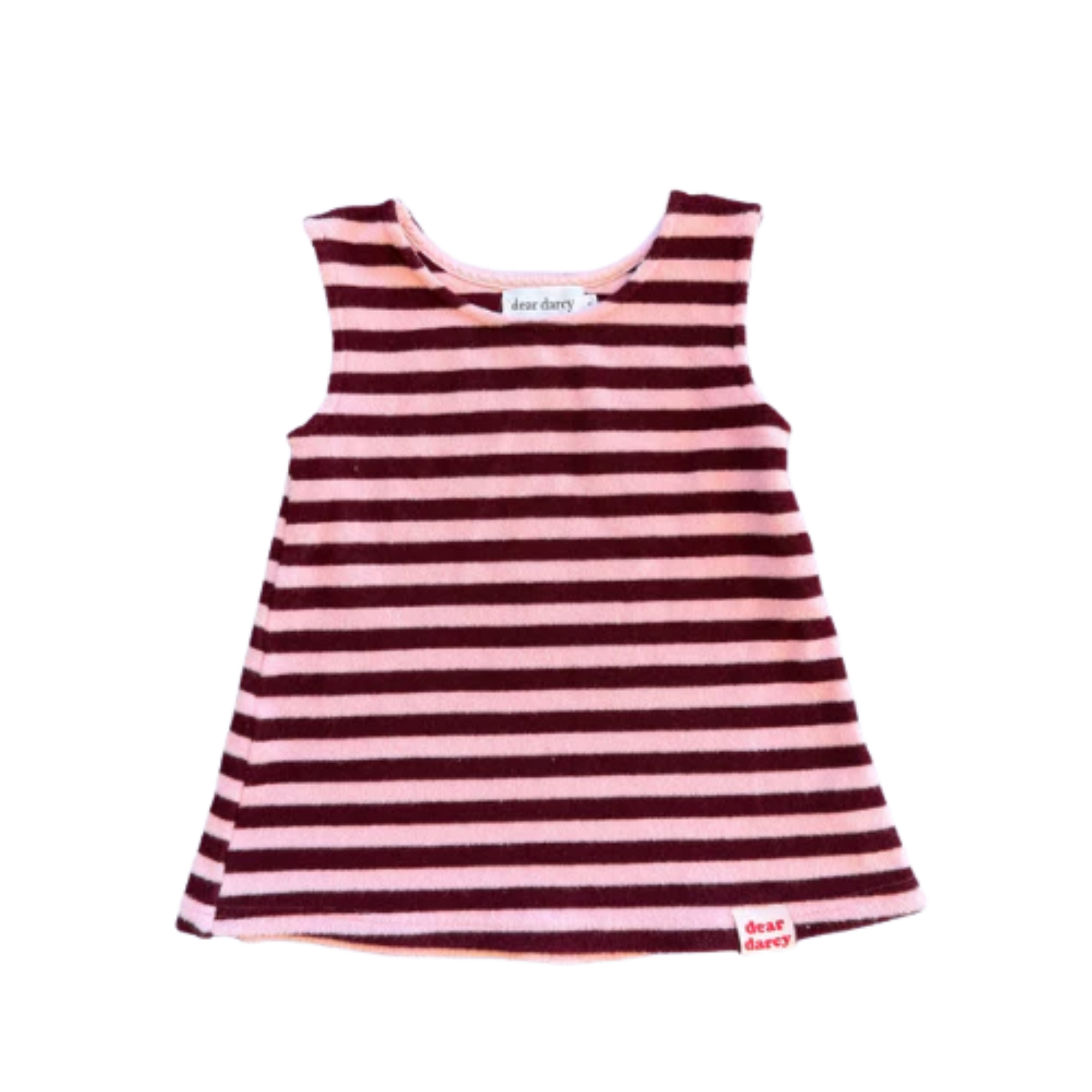 DEAR DARCY LOVE MILEY DRESS - PINK & BROWN