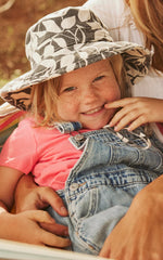 KOORINGAL GIRLS WIDE BRIM HAT - CORAL BAY MINI