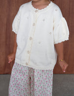 MYLA JANE LOLA POINTELLE CARDIGAN - CREAM (PRE-ORDER)